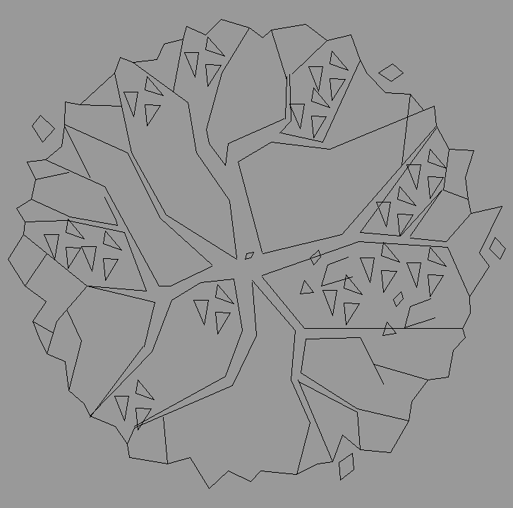 Bloque Autocad Vista de Árbol en Planta